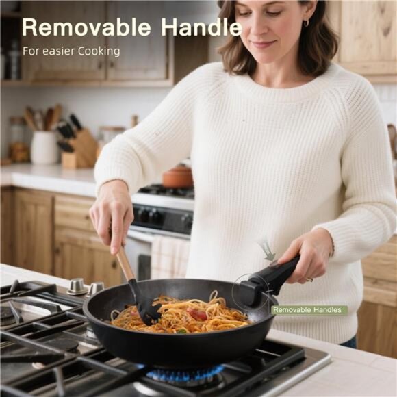 Complete Astercook 20-Piece Pots and Pans Set, Nonstick Cookware Set - Picture 8 of 9